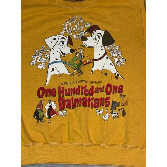 Disney womens Sweatshirt SMALL One Hundred And One Dalmatians Crewneck - Picture 2 of 11